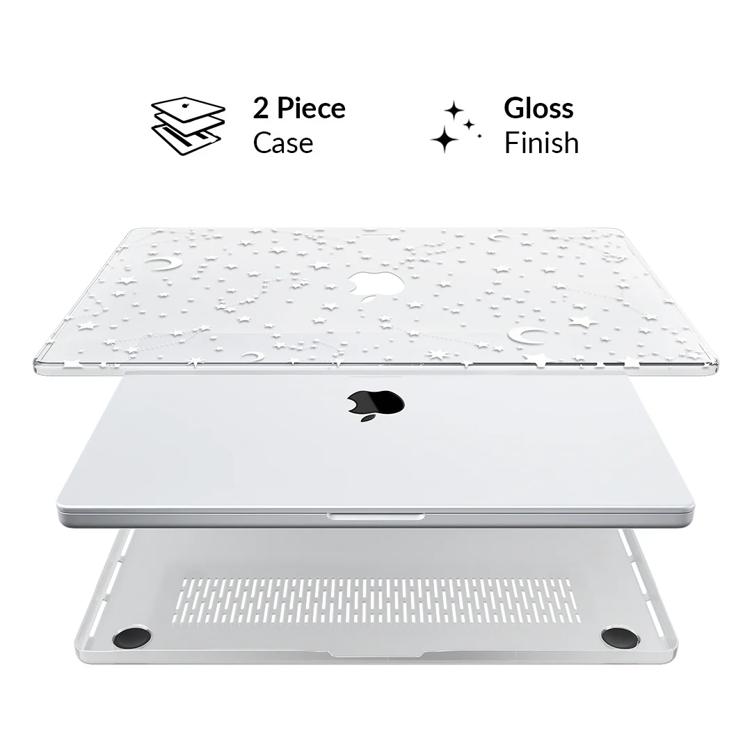 White Stars MacBook Case - Image 44