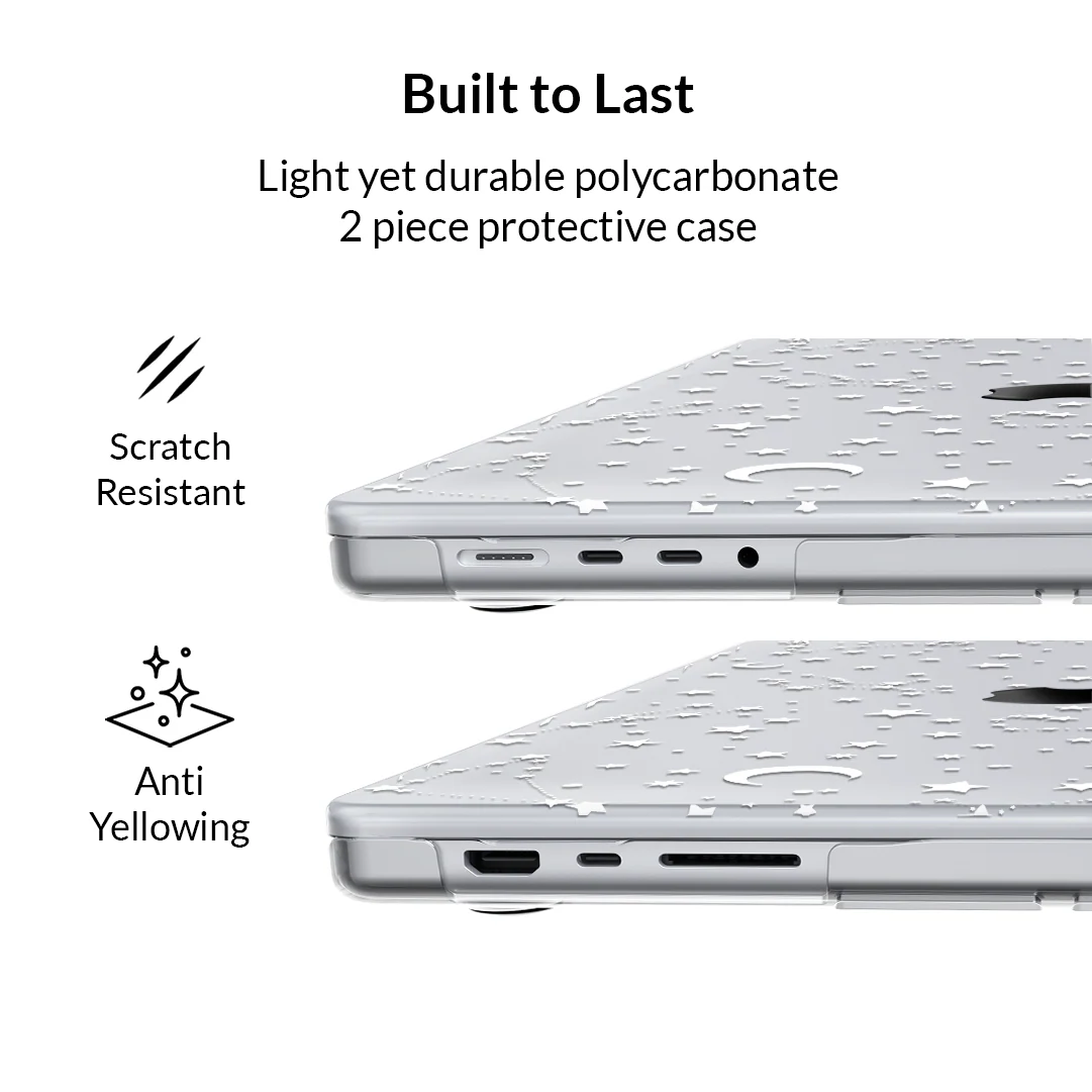 White Stars MacBook Case - Image 64