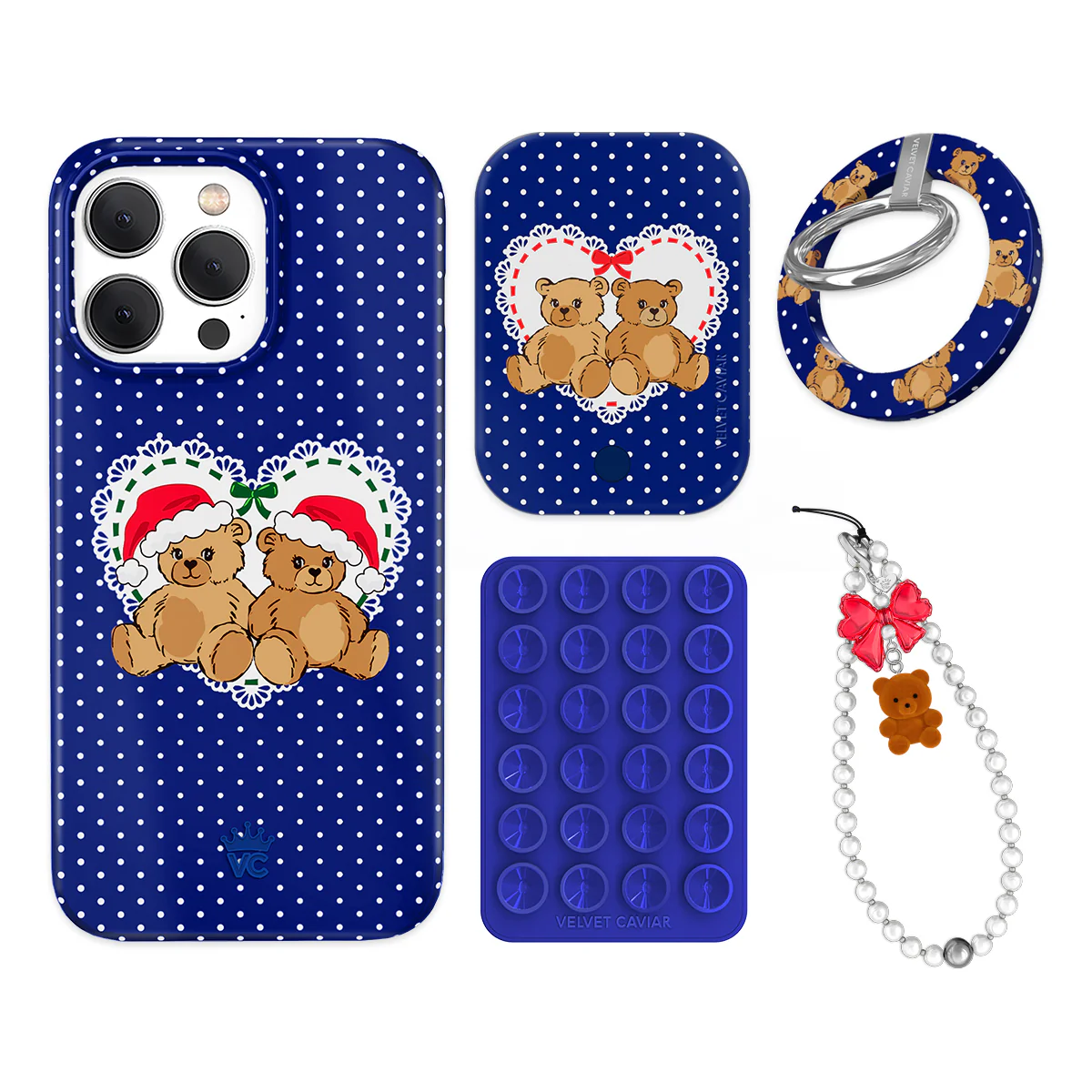 Winter Teddy iPhone Bundle Set - Grip - Image 12
