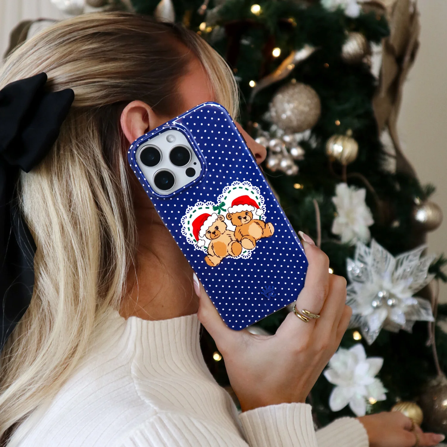 Winter Teddy iPhone Case - Image 2