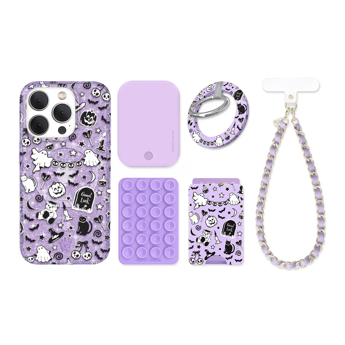 Witchy Lilac Glitter iPhone Bundle Set - Image 11