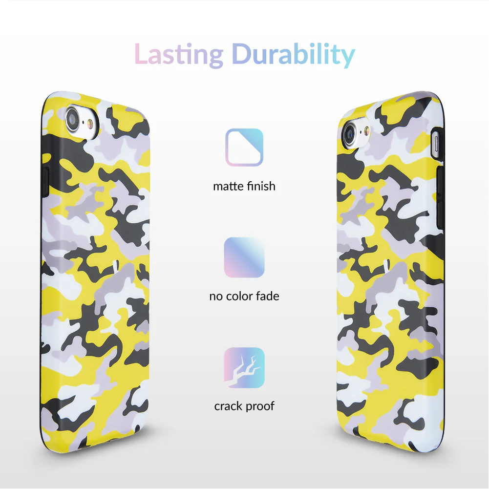 Yellow Camo iPhone Case - Image 12