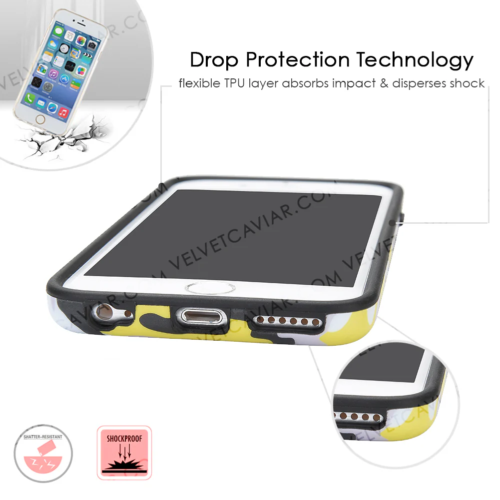 Yellow Camo iPhone Case - Image 40