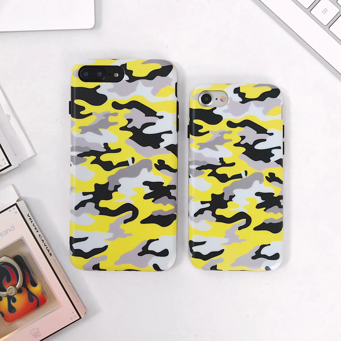 Yellow Camo iPhone Case - Image 41