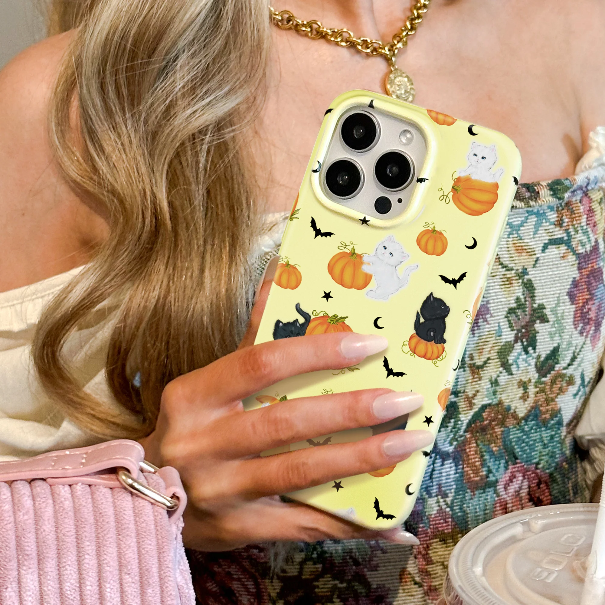 Purrfect Pumpkins iPhone Case - Image 38